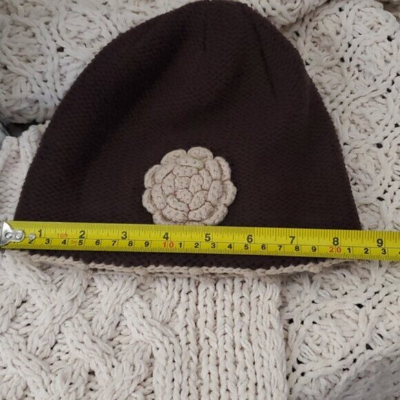 Vintage 90's Jessica Winter Cloche Hat with flower design - Picture 5 of 8